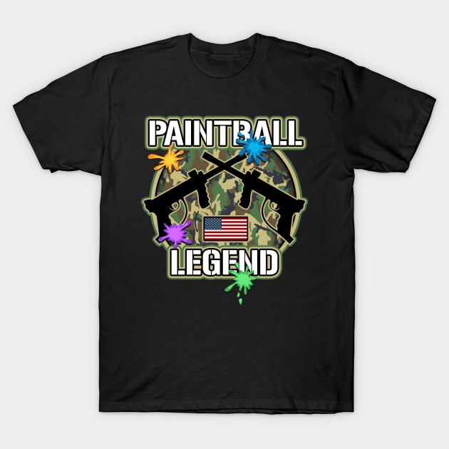 Paintball Legend T-Shirt by RadStar